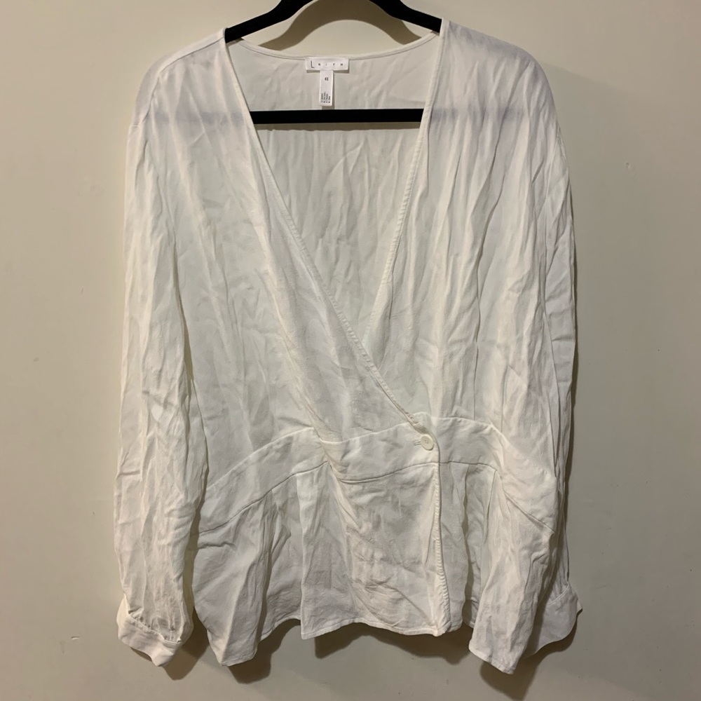 Leith Single Button Blouse - Size 4X